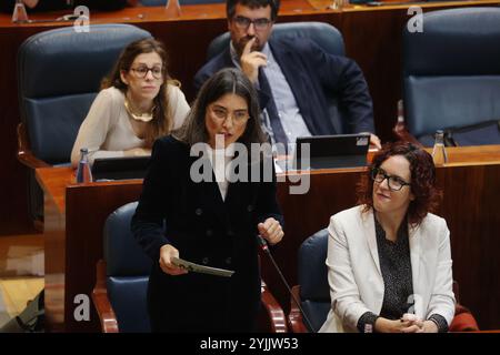 Madrid, le 24 octobre 2024. Session plénière ordinaire de l'Assemblée de Madrid. Photo : Jaime García. Archdc. Crédit : album / Archivo ABC / Jaime García,Jaime García Banque D'Images