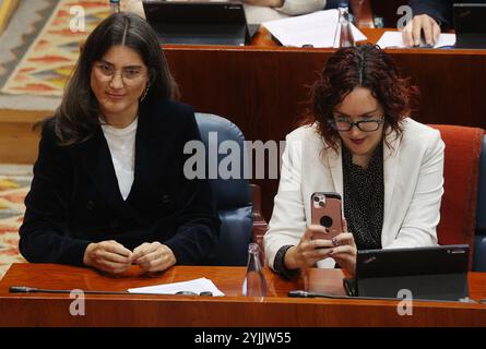 Madrid, le 24 octobre 2024. Session plénière ordinaire de l'Assemblée de Madrid. Photo : Jaime García. Archdc. Crédit : album / Archivo ABC / Jaime García,Jaime García Banque D'Images