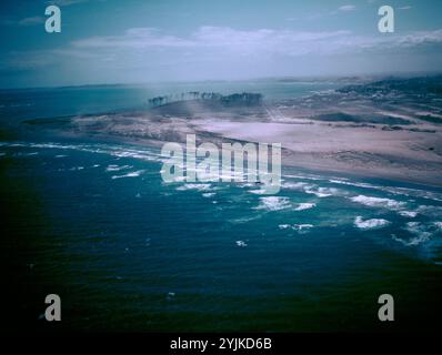 Mexique. État de Veracruz. Vue aérienne de la côte. Banque D'Images