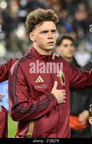 Bruxelles, Belgique. 14 novembre 2024. Maxim de Cuyper (5 ans) de Belgique photographié lors d'un match de football entre les équipes nationales de Belgique, appelées les Diables rouges et d'Italie, appelée Azzurri dans le cinquième match du groupe A2 de l'UEFA Nations League, le jeudi 14 novembre 2024 à Bruxelles, Belgique . Photo isosport | David Catry crédit : Sportpix/Alamy Live News Banque D'Images