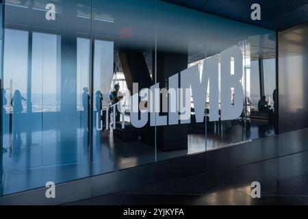 City Climb au bureau Hudson Yards à New York, États-Unis. Banque D'Images