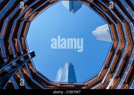 Vue intérieure du navire à New York City, États-Unis. Banque D'Images