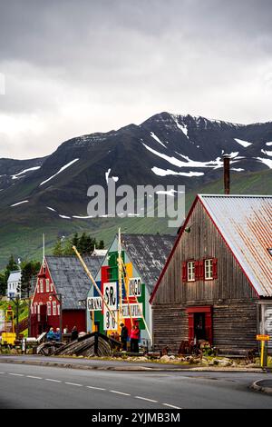 Siglufjordur, Islande Banque D'Images