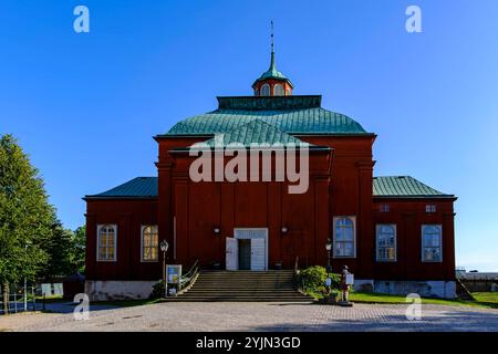 Admiralitätskirche Karlskrona, Blekinge län, Schweden Die Admiralitätskirche Amiralitetskyrkan, auch Ulrica Pia genannt, im Südosten der historischen Innenstadt von Karlskrona, Blekinge län, Schweden, zählt heute zum Welterbe der UNESCO, nur zur redaktionellen Verwendung. Banque D'Images