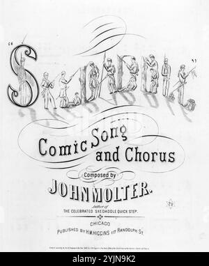 Skedaddle, Molter, John (compositeur), H. M. Higgins, Chicago, 1862., États-Unis, histoire, Guerre civile, 1861-1865, chansons et musique, chansons, textes, contes, États-Unis, musique, poésie, quatuors vocaux, chansons humoristiques, musique vocale, lâcheté, États confédérés d'Amérique, chansons et musique, McClellan, George Brinton, 1826-1885, chansons et musique, Buell, Don Carlos, 1818-1898, chansons et musique, Banks, Nathaniel Prentiss, 1816-1894, chansons et musique, États-Unis. Armée, histoire, Guerre civile, 1861-1865, chansons et musique, chansons populaires du jour, chansons et musique, Guerre et conflit, Guerre civile et reconst Banque D'Images