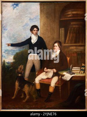 Munnoo (William Munnew) et William Hickey, 1819, par William Thomas, National Portrait Gallery, Londres, ROYAUME-UNI. Banque D'Images