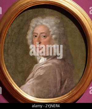 Sir James Thornhill (vers 1675-1734), vers 1724-1726, attribué à Dietrich Ernst Andreae, National Portrait Gallery, Londres, Royaume-Uni. Banque D'Images