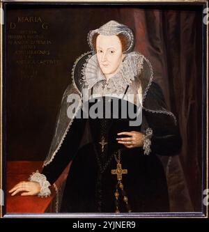 Mary, Reine d'Écosse, (1542-1587), 1578, par un artiste inconnu d'après un portrait de Nicholas Hilliard, National Portrait Gallery, Londres, Royaume-Uni. Banque D'Images