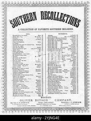 Genl. Braxton Bragg's grand march, Rivinac, (compositeur), Oliver Ditson Company, Boston, 1892., États-Unis, histoire, Guerre civile, 1861-1865, chansons et musique, Bragg, Braxton, 1817-1876, chansons et musique, États confédérés d'Amérique, chansons et musique, Marches (piano), chansons populaires du jour, chansons et musique, Guerre et conflit, Guerre civile et reconstruction (1861-1877), musique associée au côté confédéré, partitions Banque D'Images