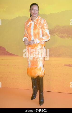 Rome, Italie. 15 novembre 2024. Elodie Patrizi assiste au photocall du film Disney 'Musafa il Re Leone' au Space Cinema Moderno. (Photo de Mario Cartelli/SOPA images/SIPA USA) crédit : SIPA USA/Alamy Live News Banque D'Images