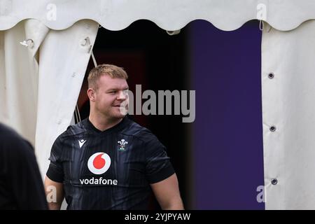 Cardiff, Royaume-Uni. 15 novembre 2024. Dewi Lake of Wales lors de l'entraînement de l'équipe de rugby du pays de Galles, Hensol, Vale of Glamorgan le vendredi 15 novembre 2024. L'équipe s'entraîne avant le prochain match international d'automne contre l'Australie. photo par Andrew Orchard/Alamy Live News Banque D'Images