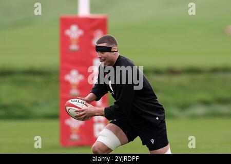 Cardiff, Royaume-Uni. 15 novembre 2024. Will Rowlands du pays de Galles lors de l'entraînement de l'équipe de rugby du pays de Galles, Hensol, Vale of Glamorgan le vendredi 15 novembre 2024. L'équipe s'entraîne avant le prochain match international d'automne contre l'Australie. photo par Andrew Orchard/Alamy Live News Banque D'Images