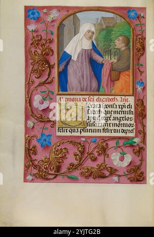 Saint Elizabeth ; Spinola Hours, vers 1510-1520. Banque D'Images