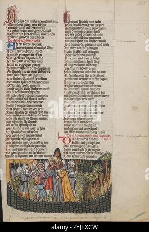 La trahison du Christ ; Weltchronik, vers 1400-1410. Banque D'Images