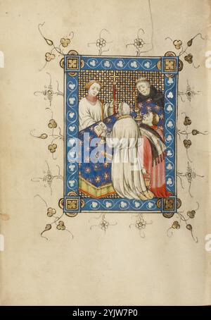 Messe pour les morts ; Livre des heures, vers 1405-1410. Banque D'Images