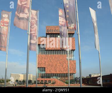 Vue au Museum aan de Stroom, Anvers, Belgique Banque D'Images