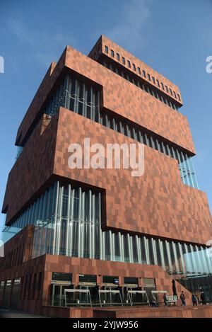 Vue au Museum aan de Stroom, Anvers, Belgique Banque D'Images