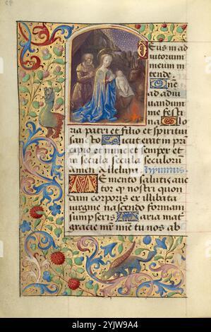 Nativité ; heures de poncher, vers 1500. Banque D'Images