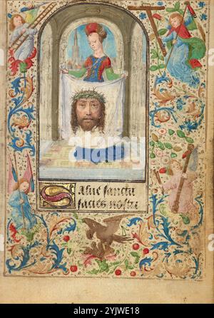 Sainte Véronique ; Livre de prière de Charles le Téméraire, vers 1471. Banque D'Images