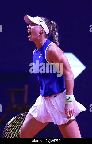 Sao Paulo, Brésil. 15 novembre 2024. Billie Jean King Cup - Brésil x Argentine - match entre Laura Pigossi (BRA) x Solana Sierra (ARG) à Sao Paulo, valable pour la Billie Jean King Cup. Photo : Marcello Zambrana crédit : Agif/Alamy Live News Banque D'Images