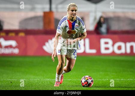 Rome, Italie. 14 novembre 2024. Lindsey HORAN de Lyon lors de la Ligue des champions féminine de l'UEFA, match de football du Groupe A entre L'AS Roma et l'Olympique Lyonnais le 13 novembre 2024 au stade Tre Fontane de Rome, Italie - photo Matthieu Mirville (M Insabato)/DPPI crédit : DPPI Media/Alamy Live News Banque D'Images