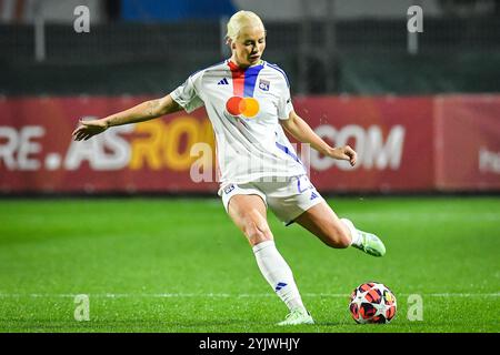 Rome, Italie. 14 novembre 2024. Sofie SVAVA de Lyon lors de la Ligue des champions féminine de l'UEFA, match de football du Groupe A entre L'AS Roma et l'Olympique Lyonnais le 13 novembre 2024 au stade Tre Fontane à Rome, Italie - photo Matthieu Mirville (M Insabato)/DPPI crédit : DPPI Media/Alamy Live News Banque D'Images