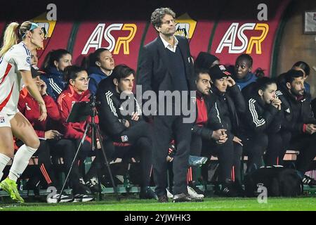 Rome, Italie. 14 novembre 2024. Joe MONTERMURRO de Lyon lors de la Ligue des champions féminine de l'UEFA, match de football du Groupe A entre L'AS Roma et l'Olympique Lyonnais le 13 novembre 2024 au stade Tre Fontane à Rome, Italie - photo Matthieu Mirville (M Insabato)/DPPI crédit : DPPI Media/Alamy Live News Banque D'Images