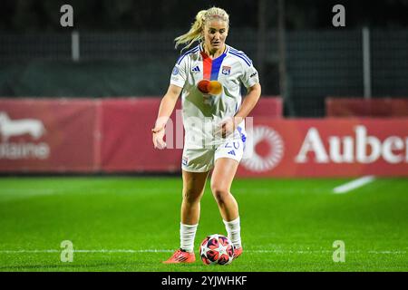 Rome, Italie. 14 novembre 2024. Lindsey HORAN de Lyon lors de la Ligue des champions féminine de l'UEFA, match de football du Groupe A entre L'AS Roma et l'Olympique Lyonnais le 13 novembre 2024 au stade Tre Fontane de Rome, Italie - photo Matthieu Mirville (M Insabato)/DPPI crédit : DPPI Media/Alamy Live News Banque D'Images