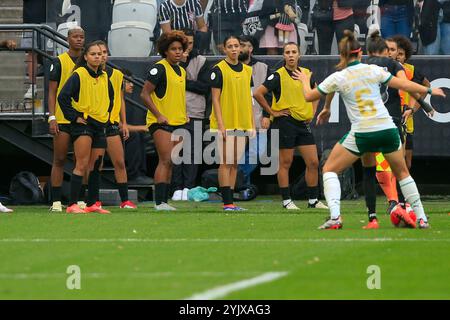 Sao Paulo, Brésil. 15 novembre 2024. Pendant le match entre Corinthians x Palmeiras pour la finale de la Paulista Feminino au Neo Quimica Arena de Sao Paulo, Brésil ; photo : Fernando Roberto/SPP 6971 (Fernando Roberto/SPP) crédit : SPP Sport Press photo. /Alamy Live News Banque D'Images