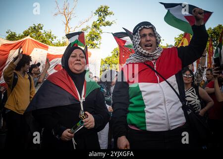 Buenos Aires, Buenos Aires, Argentine. 16 novembre 2024. Argentine : semaine mondiale de solidarité avec la Palestine (crédit image : © Daniella Fernandez Realin/ZUMA Press Wire) USAGE ÉDITORIAL SEULEMENT! Non destiné à UN USAGE commercial ! Crédit : ZUMA Press, Inc/Alamy Live News Banque D'Images