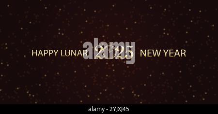 Célébration de l'année du nouvel an lunaire 2025 Illustration de Vecteur