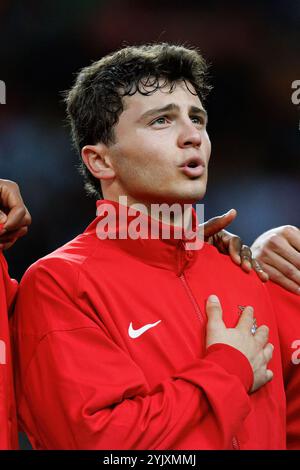 Porto, Portugal. 15 novembre 2024. Joao Neves (Portugal) vu en action lors d'un match de l'UEFA Nations League entre les équipes nationales du Portugal et de Pologne à Estadio do Dragao. (UEFA Nations League 24/25) score final : Portugal 5 : 1 Pologne crédit : SOPA images Limited/Alamy Live News Banque D'Images