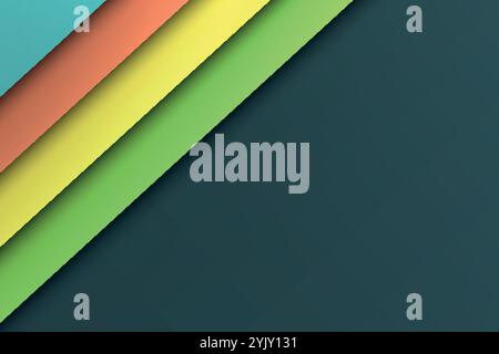 Motif abstrait géométrique avec superpositions en diagonale Illustration de Vecteur