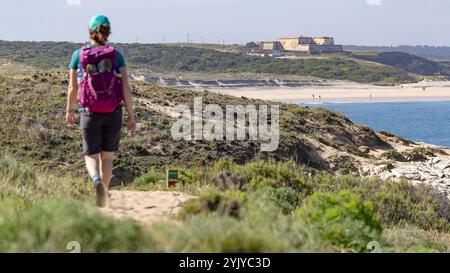 Célèbre hikingtrail Rota Vicentina le long de la côte ouest du Portugal Banque D'Images