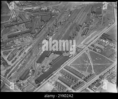 Wolverhampton Corrugated Iron Co Mersey Works, Ellesmere Port, Cheshire, c1930. Banque D'Images