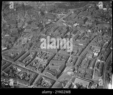Duke Street et ses environs, Stockport, Greater Manchester, c1930. Banque D'Images