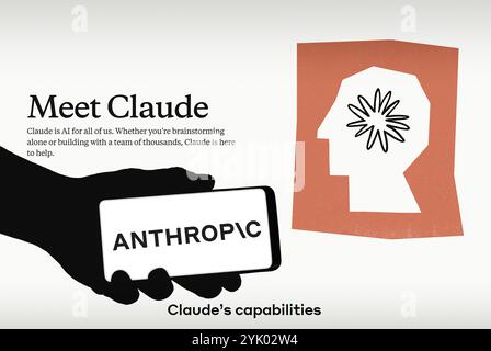 Claude par Anthropic ai Company Banque D'Images