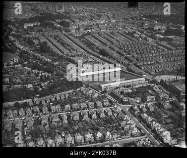 Le terrain de football Dell et ses environs, Southampton, Hampshire, c1930. Banque D'Images