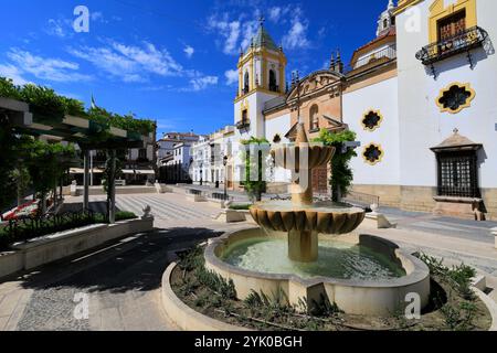 Vue de la Parroquia de Nuestra Señora del Socorro (l'église de Socorro), ville de Ronda, Andalousie, Espagne, Europe Banque D'Images