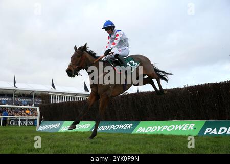 Il Ridoto monté par Freddie Gingell sur leur chemin pour gagner la Paddy Power Gold Cup handicap Chase lors du Paddy Power Day à l'hippodrome de Cheltenham. Date de la photo : samedi 16 novembre 2024. Banque D'Images