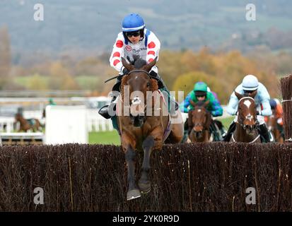 Il Ridoto monté par Freddie Gingell sur leur chemin pour gagner la Paddy Power Gold Cup handicap Chase lors du Paddy Power Day à l'hippodrome de Cheltenham. Date de la photo : samedi 16 novembre 2024. Banque D'Images