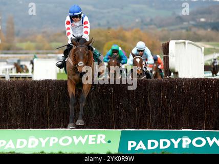 Il Ridoto monté par Freddie Gingell sur leur chemin pour gagner la Paddy Power Gold Cup handicap Chase lors du Paddy Power Day à l'hippodrome de Cheltenham. Date de la photo : samedi 16 novembre 2024. Banque D'Images