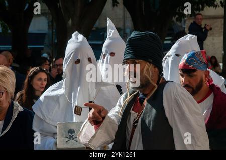 La procession des frères morts dans le district de Sanità. Naples Banque D'Images