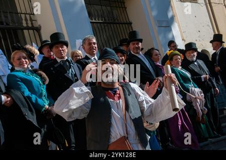 La procession des frères morts dans le district de Sanità. Naples Banque D'Images