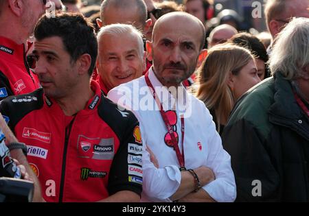 Barcelone, Espagne. 16 novembre 2024. 16 novembre 2024, circuit de Barcelona-Catalunya, Barcelone, MotoGP Motul Solidarity Grand Prix de Barcelone, dans l'image Directeur général Claudio Domenicali (Ducati) crédit : dpa/Alamy Live News Banque D'Images