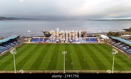 16 novembre 2024 : Inverness Caledonian Thistle Football Club Tulloch Stadium locator GV vue générale. Le match joué sur la photo est Inverness vs Alloa Athletic. Photo : Andrew Smith Banque D'Images