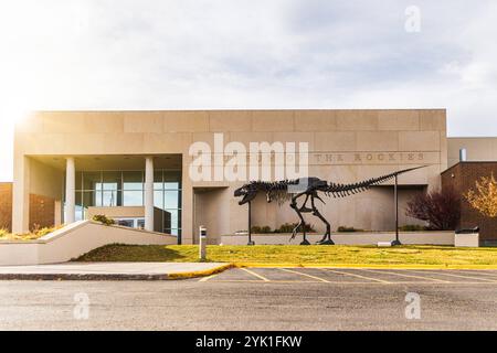 BOZEMAN, MT - 12 NOVEMBRE 2024 - vue du Musée des Rocheuses, connu pour sa collection paléontologique de dinosaures. Vue du Musée de la Rocki Banque D'Images