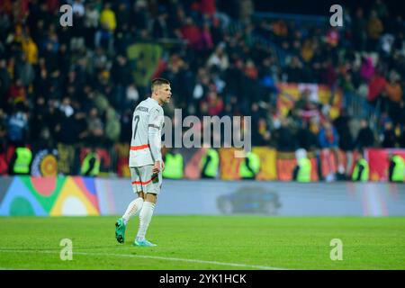 Podgorica, Monténégro. 16 novembre 2024. PODGORICA, MONTÉNÉGRO - 16 NOVEMBRE : Johann Gudmundsson, de l'Islande, lors du match du Groupe B4 de la Ligue des Nations 2024/25 de la Ligue B entre le Monténégro et l'Islande au Niksic City Stadium le 16 novembre 2024 à Niksic, Monténégro. Photo : Stefan Ivanovic/PIXSELL crédit : Pixsell/Alamy Live News Banque D'Images