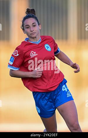 Cercola - Napoli, Italie. 16 novembre 2024. Tecla Pettenuzzo de Napoli Women lors de la Serie A féminine entre Napoli et ACF Fiorentina au Stadio Giuseppe Piccolo le 16 novembre 2024 à Cercola, Italie. Crédit : Nicola Ianuale/Alamy Live News Banque D'Images