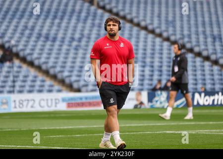 Édimbourg, Écosse. 16 novembre 2024. Luka Begic arrive pour le match d'automne des Nations entre l'Écosse et le Portugal au Murrayfield Stadium, à Édimbourg. Crédit : Connor Douglas/Alamy Live News Banque D'Images